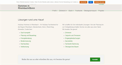 Desktop Screenshot of holzbau-hommes.de