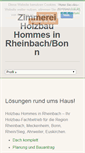 Mobile Screenshot of holzbau-hommes.de